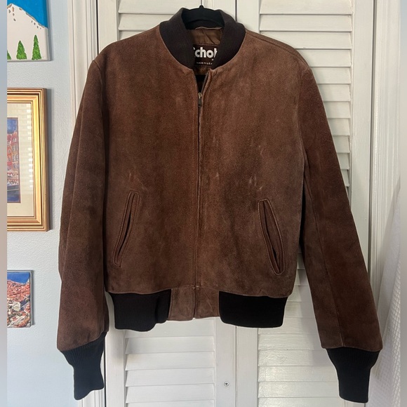 Schott NYC Other - Schott Brown Suede Bomber Jacket